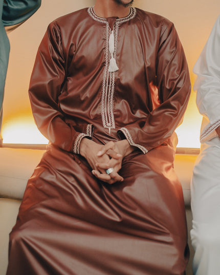 Omani Thobe - Date Brown