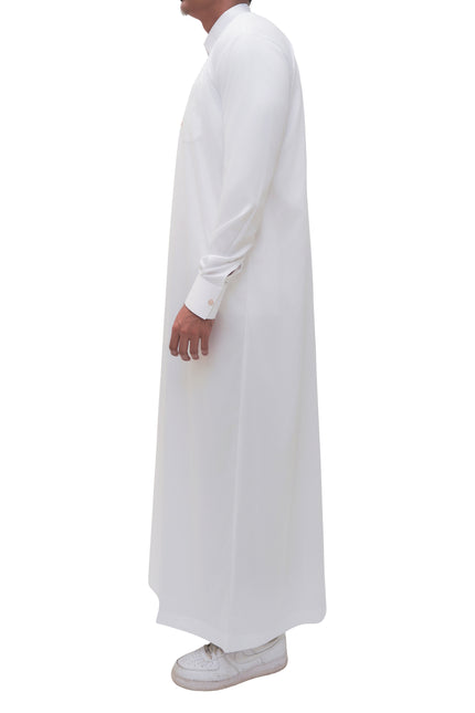 Saudi Collar Thobe - Nomad's Pearl