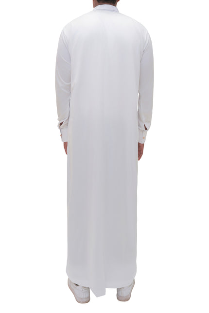 Saudi Collar Thobe - Nomad's Pearl