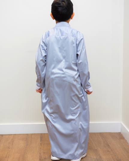 Boy's Premium Saudi Thobe - Sama Blue