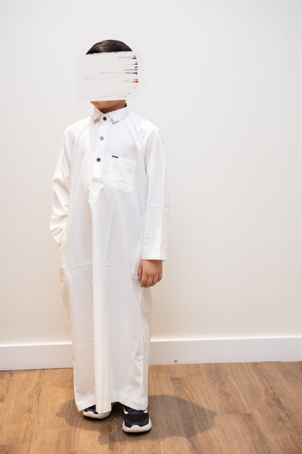 Boy's Premium Saudi Thobe - Pearl White