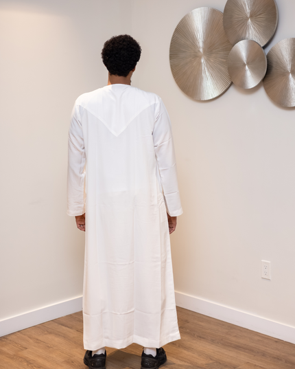 Premium Emirati Thobe - Arabian Ivory