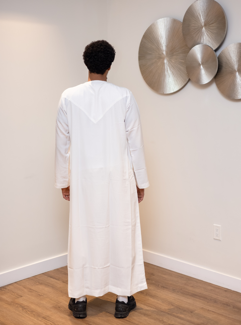 Premium Emirati Thobe - Arabian Ivory