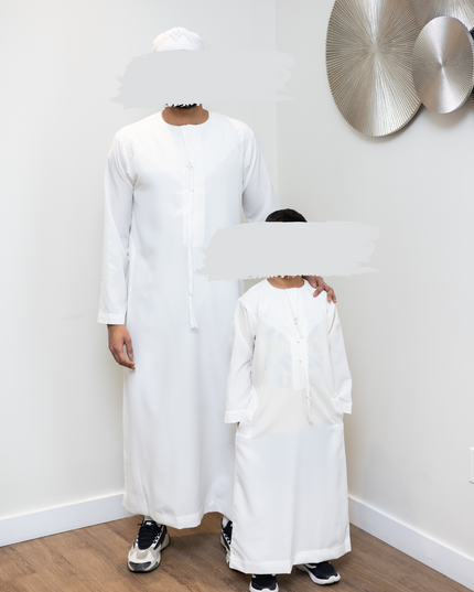 Premium Emirati Thobe - Arabian Ivory