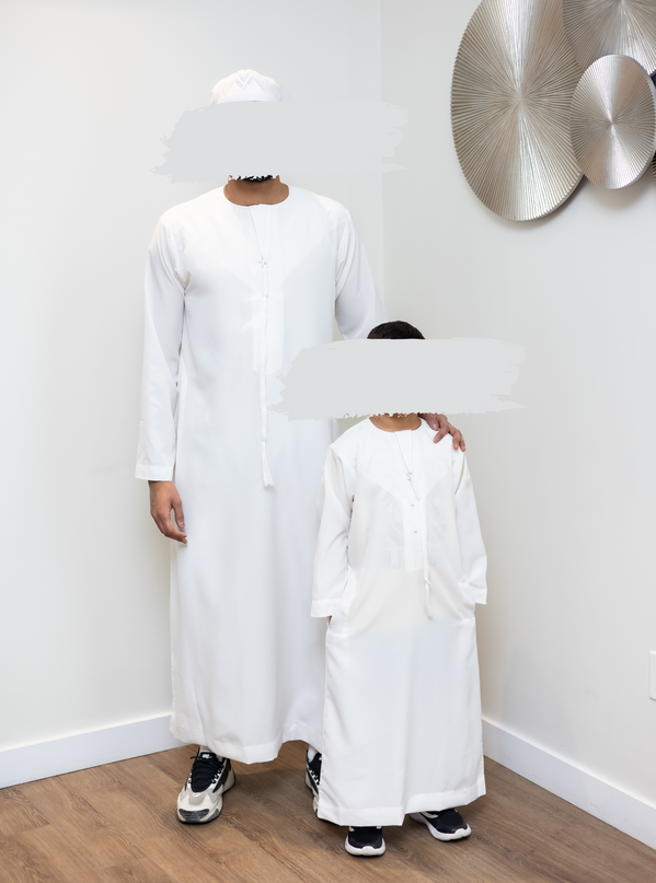 Premium Emirati Thobe - Arabian Ivory