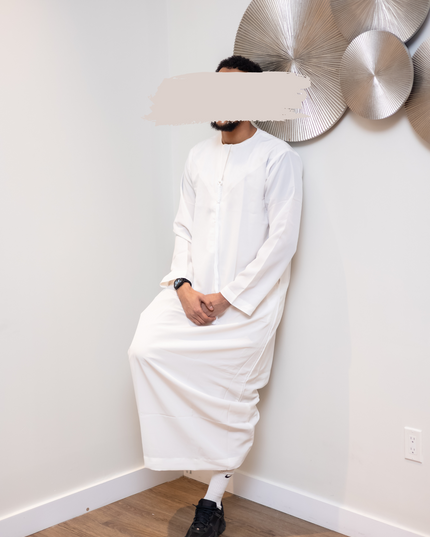 Premium Emirati Thobe - Arabian Ivory