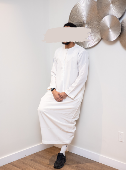 Premium Emirati Thobe - Arabian Ivory