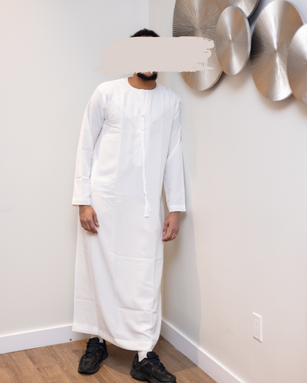 Premium Emirati Thobe - Arabian Ivory