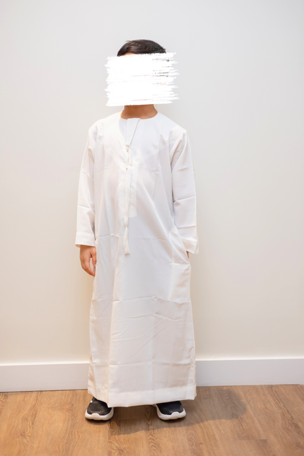 Boy's Premium Emirati Thobe - Pearl White