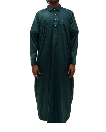 Saudi Collar Thobe - Sultan's Sage