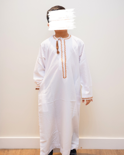 Boy's Premium Omani Thobe - Arabian Ivory